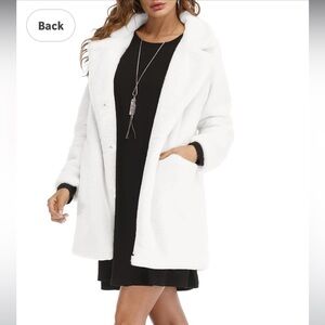 TOPONSKY Womens Winter Warm Lapel Faux Fur With Inner Lining & Buttons Coats